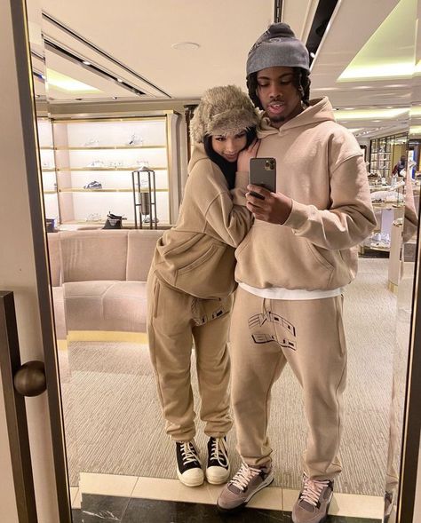 Matching Outfits For Couples Black, Mixed Race Couple, Couple Matching Outfits, Mixed Couples, Couple Fits, Cute Couple Outfits, Black Love Couples, Couples Vibe, Black Couples Goals