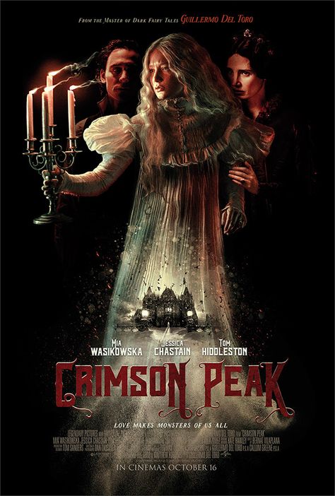 CRIMSON PEAK Crimson Peak Poster, Horror Stills, Guillermo Del Toro Art, Crimson Peak Movie, Human Centipede, Doug Jones, Mia Wasikowska, Crimson Peak, Magical Thinking