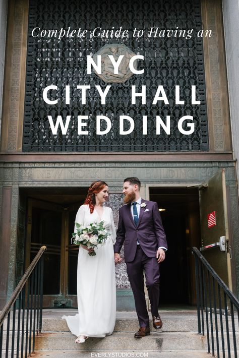 New York Elopement Dress, Wedding New York City, Nyc Court House Wedding, Eloping In New York City, Ny Courthouse Wedding, Manhattan Courthouse Wedding, City Hall Wedding New York, Brooklyn City Hall Wedding, New York City Hall Elopement