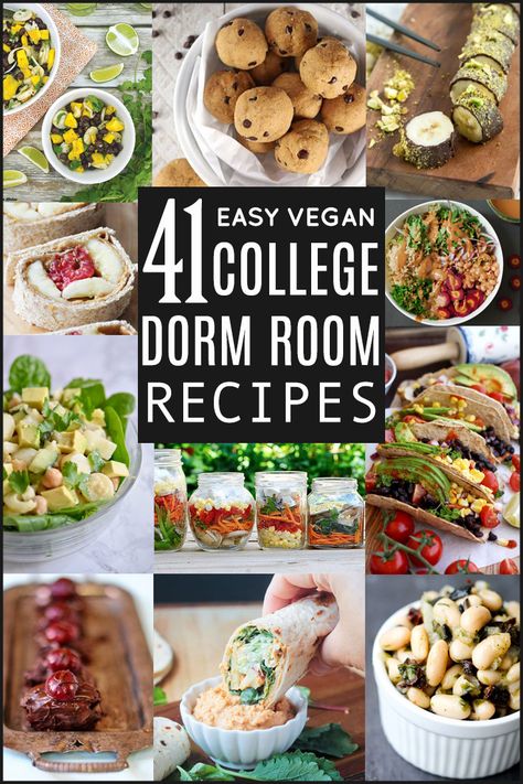 Vegetarian Catering, Dorm Room Recipes, Dorm Room Food, Catering Recipes, Recipes For College Students, Dorm Food, Healthy College, Vegetarian Mains, Easy Breakfast Ideas