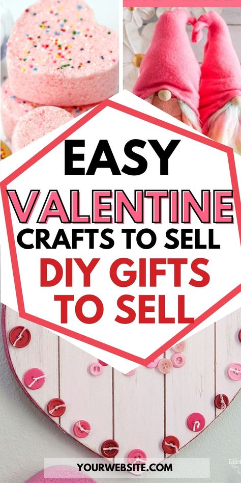 Valentine Crafts To Sell, Gifts To Sell, Saint Valentin Diy, Valentines Bricolage, Diy Gifts To Sell, Diy Gifts To Make, Easy Valentines, Valentine's Day Crafts, Easy Valentine Crafts