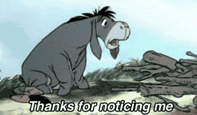 thank you winnie the pooh eeyore Humour, Left Out Of The Group, Disney Thoughts, Eeyore Quotes, Eeyore Pictures, Disney Eeyore, Friendship Group, Emo Phase, Disney Quotes Funny