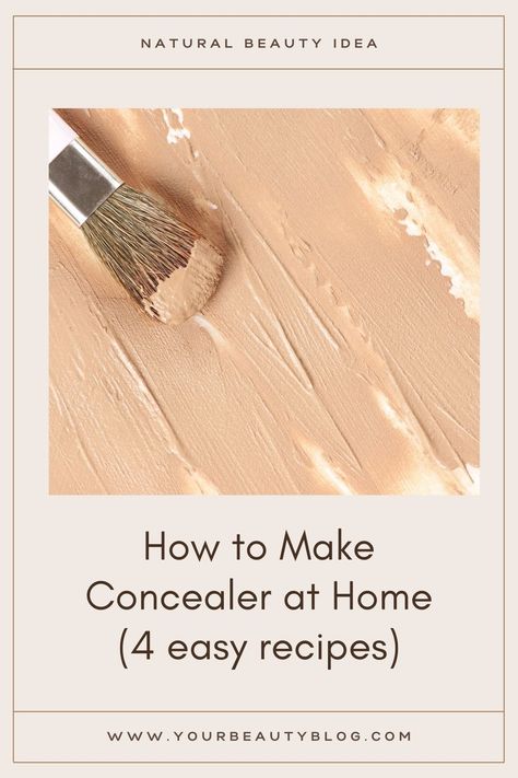 How To Make Concealer, How To Make Foundation, Diy Makeup Foundation, Homemade Foundation, Diy Natural Makeup, Diy Concealer, Diy Foundation, Diy Makeup Recipe, Diy Makeup Remover