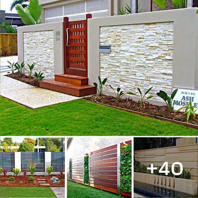 Boundry Wall, Boundary Wall Design, Boundary Wall, Gate Ideas, Boundary Walls, Privacy Walls, Rock Garden Landscaping, Balcony Railing, E 40