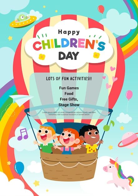 Childrens Day Poster, Childrens Day Poster Design, Happy Childrens Day Poster, Art Class Posters, Poster Design Kids, Children's Day Poster, Kindergarten Posters, Class Poster, Happy Children's Day