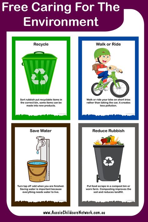 The Caring For The Environment Posters is great to use to show children and the community how to care for the environment. These are little tips that can be used as reminders of how we can all care for the environment. These posters will enable children to demonstrate an increasing knowledge of and respect for natural and constructed environments. Care For Environment Poster, Caring For The Environment Activities, Healthy Environment Poster, Save Environment Poster Drawing, Transportation Chart, Caring For The Environment, Environment Activities, Aussie Childcare Network, Environment Poster