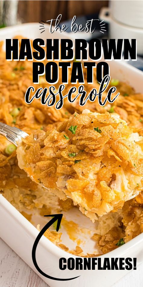 Cheesy Potatoes With Hashbrowns, Baked Chicken Spaghetti, Cheesy Hashbrown, Cheesy Hashbrown Casserole, Cheesy Hashbrowns, Cheesy Potato Casserole, Fresh Potato, Hashbrown Recipes, Hash Brown Casserole