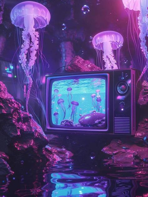 Allura's Aesthetics Neon Ocean Aesthetic, Aesthetic Images Retro, Ocean Aesthetic Purple, Technozen Aesthetic, Purple Vaporwave Aesthetic, Pink Purple And Blue Aesthetic, Cyberwave Aesthetic, Dreamwave Aesthetic, Dark Webcore Aesthetic