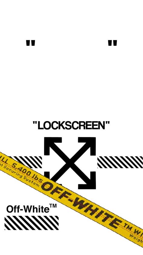 Lock Screen with the "LOCKSCREEN" text and Home Screen with the "APPS" text. Ios 16 Wallpaper Off White, Off White Asthetics Wallpaper, Off White Logo Wallpaper, Off White Logo Design, Off White Logo Art, Off White Wallpaper Aesthetic, Off White Brand Aesthetic, Off White Wallpaper Iphone, Off White Poster