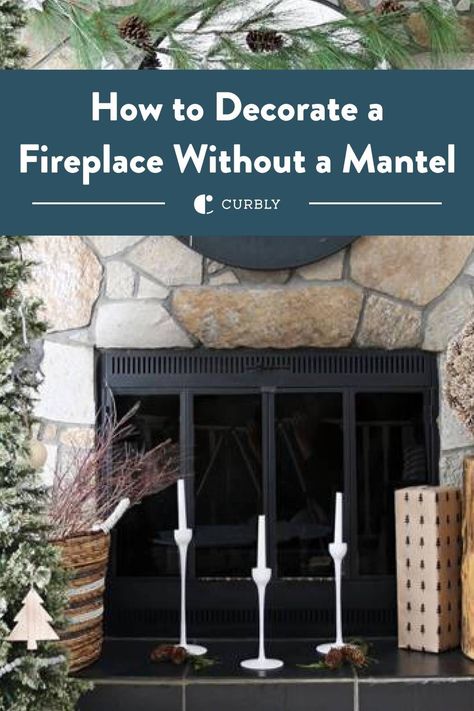 🌿✨ Learn how to create a festive and charming fireplace without a mantel. Nine simple steps to decorate your fireplace and bring the spirit of the season indoors. #DIYHomeDecor #FireplaceGarland #CozyHomeCrafts Fireplace No Mantle Decor, Christmas Fireplace Decor No Mantle, Charming Fireplace, Decorate A Fireplace, Decorate Your Fireplace, Elegant Holiday Decor, Fireplace Garland, Fireplace Mantle Decor, Modern Holiday Decor