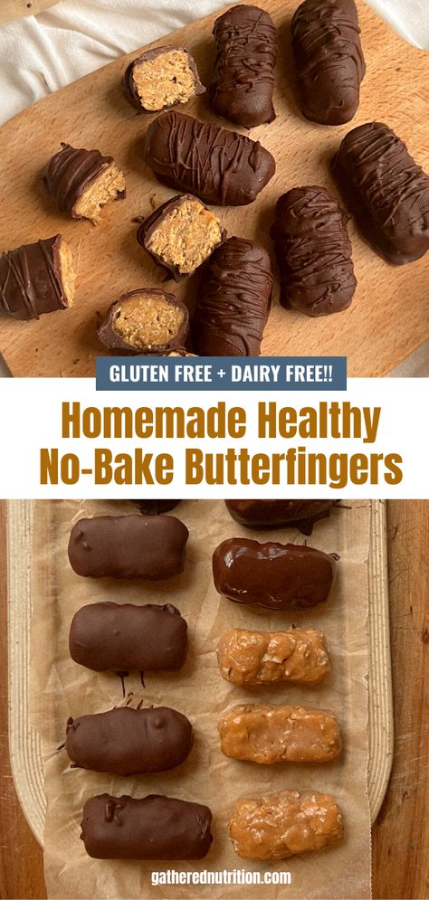 Not Chocolate Desserts, High Protein No Bake Energy Balls, Healthy Butter Fingers, Dairy Free Snacks Store Bought Walmart, Healthy Homemade Butterfingers, Healthy Delicious Dessert Recipes, Simple Healthy Sweets, Braces Friendly Desserts, Savory Dairy Free Snacks