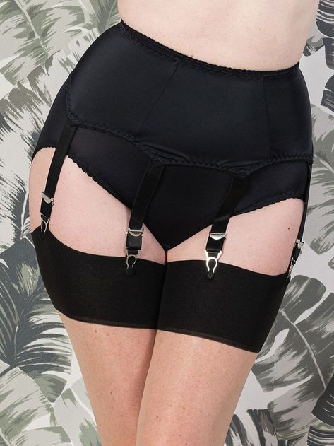 Suspender Belts For Women, Black Garter Belt, Black Garter, What Katie Did, Suspender Clips, Stockings And Suspenders, Belt Design, Day 6, Suspender Belt