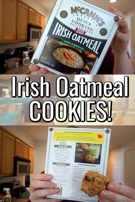 Mccanns Irish Oatmeal Recipes, Irish Oatmeal Cookies, Oatmeal Cookies Recipes, Irish Cookies, Irish Oatmeal, Lemon Biscuits, Recipe For Christmas, Scratch Recipes, Oatmeal Cookie Recipes