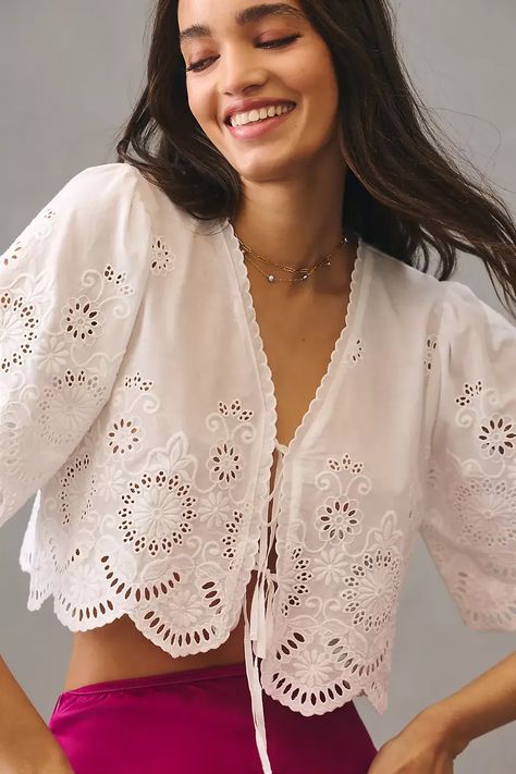 This Vacation Packing List Is Cool Girl Approved—32 Finds | Who What Wear Cutwork Dress, Honeymoon Wear, Vacation Packing List, Summer Pieces, Eyelet Top, Vacation Packing, Cool Summer, Cute Summer Dresses, Fashion People