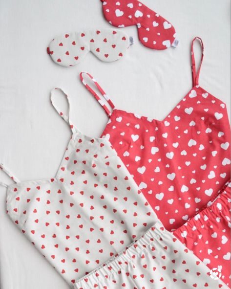 Valentines Day Pjs, Cotton Pajama Set Women, Night Suit For Women, Hearts Valentines Day, Happy Galentines Day, Cotton Pajamas Women, Warm Pajamas, Hearts Valentines, Matching Pjs