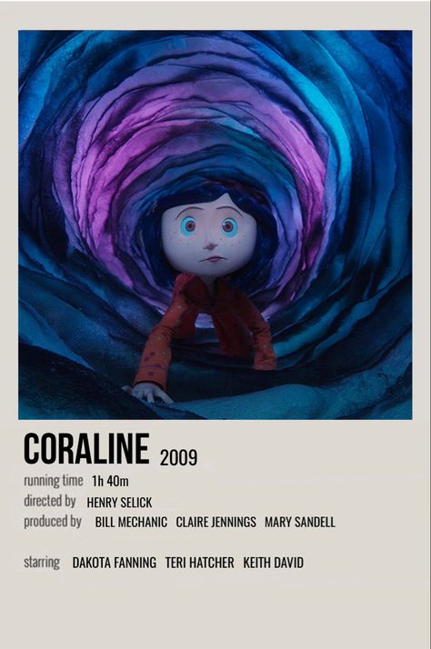 The Fall Movie, Coraline Movie, Coraline Aesthetic, Teri Hatcher, Coraline Jones, Iconic Movie Posters, Movie Card, Buku Harry Potter, Film Posters Minimalist