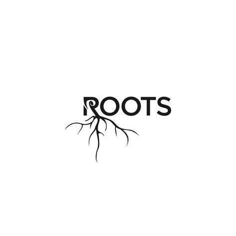 Root Logo Ideas, Rooted Logo Design, Root Graphic Design, Roots Logo Design Ideas, Gardening Logo Design, Roots Graphic Design, Tree Roots Logo, Roots Typography, Root Quotes