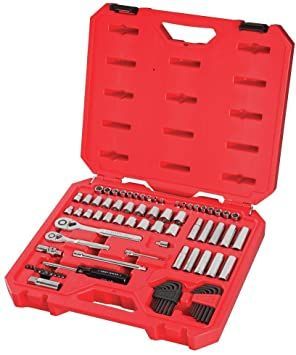 CRAFTSMAN Mechanics Tool Set, SAE / Metric, 1/4-Inch Drive, 83-Piece (CMMT12021) Metal Storage Box, Mechanics Tool Set, Hand Tool Sets, Mechanic Tools, Blow Molding, Wallpapers Iphone, Hand Tool, Socket Set, Home Repair