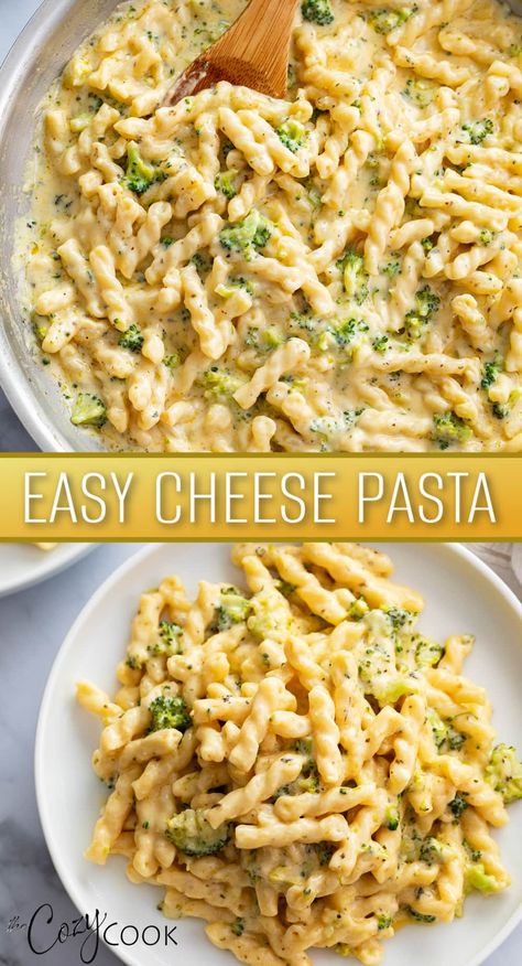 Broccoli Cheese Sauce, Delicious Broccoli, Cheese Pasta Recipes, Meatless Meal, Easy Pasta Dinner, Pasta Side Dishes, Meal Options, Pasta Sides, Meatless Dinner