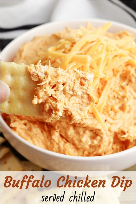 Chicken Cracker Dip, Buffalo Chicken Dip Cold Easy, Bufallo Chicken Dip Recipe, No Bake Buffalo Chicken Dip, Cold Chicken Dip Recipe Easy, Cold Chicken Dip, Buffalo Chicken Cheese Ball, Publix Buffalo Chicken Dip Recipe, Gluten Free Buffalo Chicken Dip