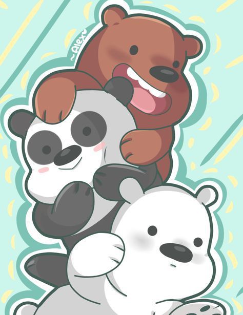 Games Tattoo, Ice Bear We Bare Bears, Cute Fanart, We Bare Bears Wallpapers, Ice Bears, Cute Panda Wallpaper, We Bear, We Bare Bears, Bare Bears