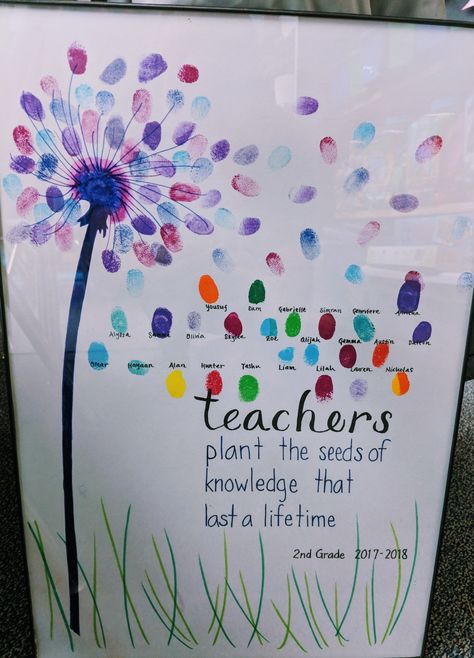 Class teacher gift. A great budget friendly idea that can get all the students involved. Teacher Appreciation Crafts, Teacher Birthday Card, Appreciation Gifts Diy, Teacher Retirement Gifts, Teacher Appreciation Gifts Diy, Student Birthdays, Student Teacher Gifts, Teacher Birthday Gifts, Teacher Craft