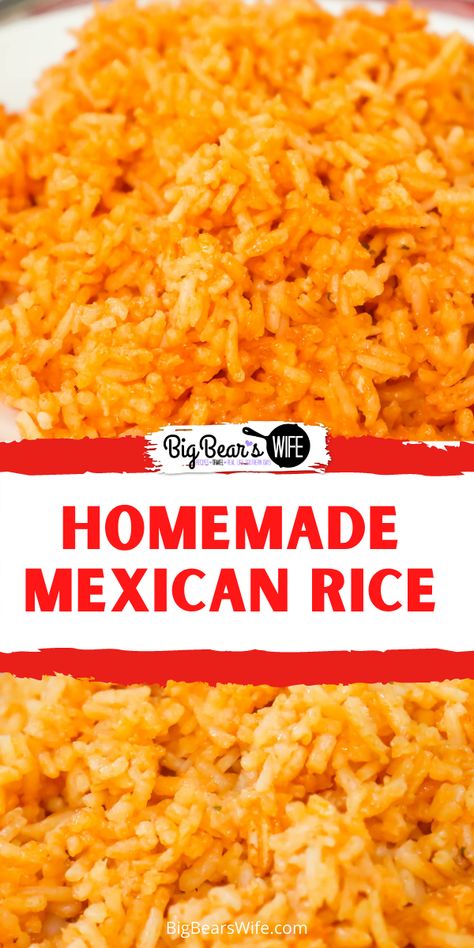 Barrio Tacos, Instant Rice Recipes, Homemade Mexican Rice, Tacos Chicken, Rice Side Dish Recipes, Mexican Rice Recipes, Salsa Guacamole, Homemade Mexican, Chicken Shrimp