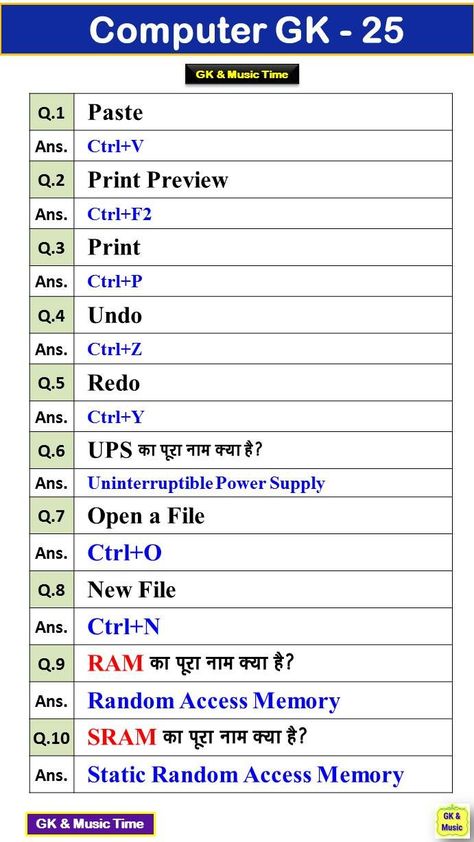 Computer Gk Image Computer GK Questions GK Computer Computer Quiz Computer Question Computer Notes, Android Secret Codes, English Word Book, Indoor Water Garden, Random Access Memory, Uninterruptible Power Supply, Gk In Hindi, Excel Shortcuts, Computer Basic