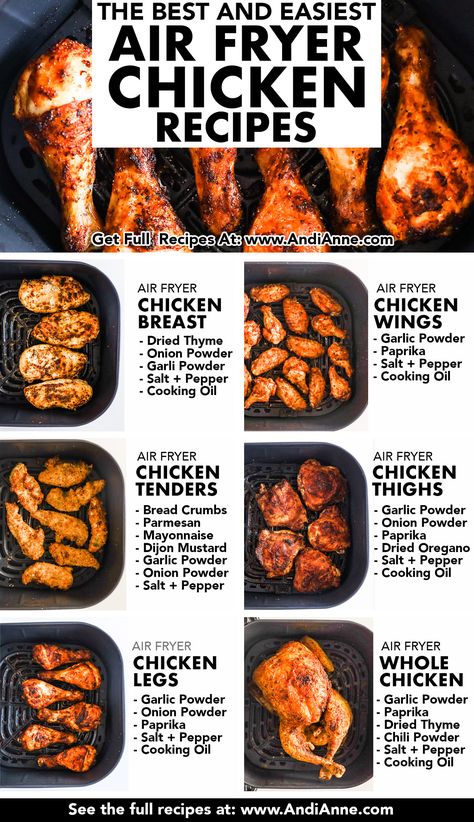 Complete Dinner Meals, Ary Fryer Recipes Healthy, Quick Grab And Go Dinner Ideas, Air Fry Dinner Recipes For Family, Easy Weeknight Dinners Healthy Air Fryer, Air Fryer Chicken Recipes, Food Alternatives, New Air Fryer Recipes, Air Fryer Recipes Snacks