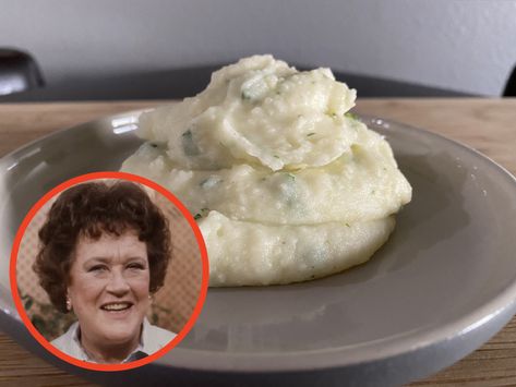 Trying Julia Child's Mashed Potatoes With 30 Cloves of Garlic Recipe For Mashed Potatoes, Julia Childs, Julia Child Recipes, Homemade Mashed Potatoes, Pasta Sides, Making Mashed Potatoes, Kitchen Smells, Garlic Mashed Potatoes, Mashed Potato Recipes