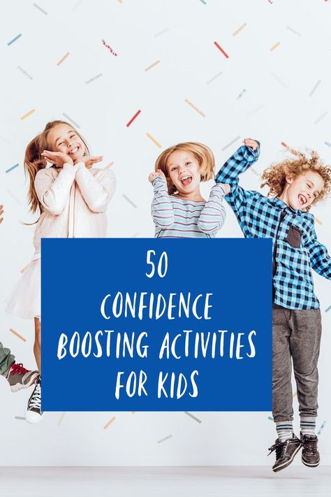 A host of confidence boosting and confidence building activity ideas for kids - activities to raise self-esteem Confidence Activities, Activity Ideas For Kids, Confidence Building Activities, Kindness For Kids, Self Esteem Affirmations, Emotionally Healthy, Calm Kids, Summer Fun For Kids