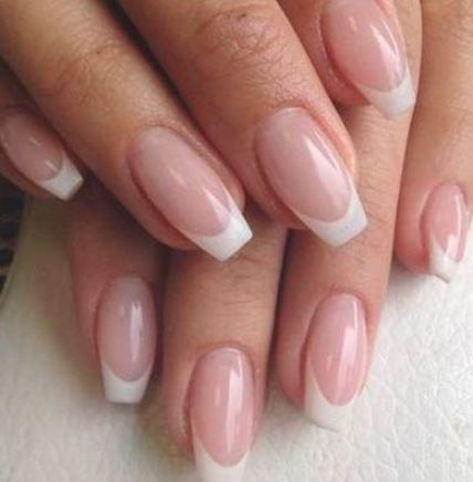 Nails art french ballerina 53 Ideas #nails Ongles Gel French, Short Coffin Nails, French Tip Acrylic Nails, French Acrylic Nails, Coffin Shape Nails, Almond Acrylic Nails, Ballerina Nails, Ideas Nails, Acrylic Nails Coffin Short