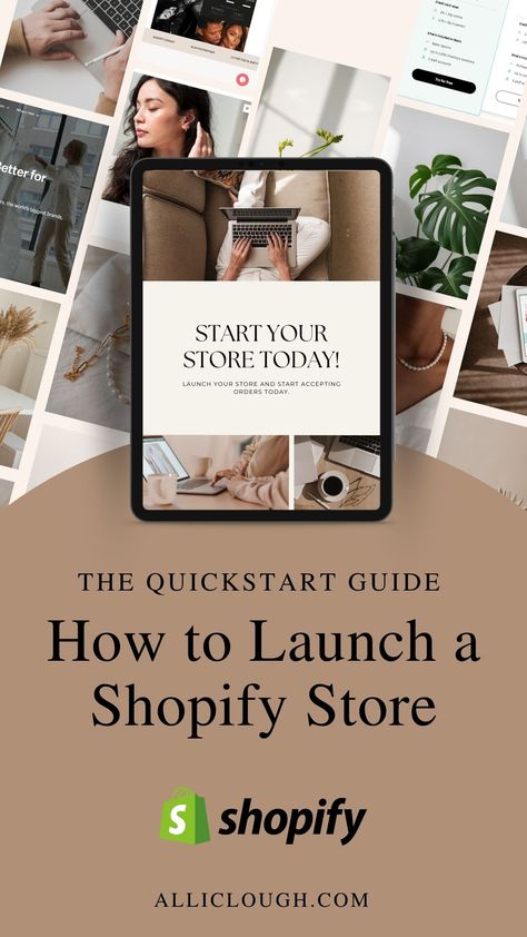 New to e-commerce? Get the Quickstart Guide and start accepting orders today! Launch your own successful Shopify store quickly and easily. #Shopify #BeginnersGuide #EcommerceTips #OnlineStoreLaunch #Entrepreneur" Social Media Content Strategy, Marketing Copywriting, Social Media Management Services, Social Media Marketing Plan, Small Business Social Media, Instagram Algorithm, Social Media Marketing Content, Social Media Success, Instagram Strategy