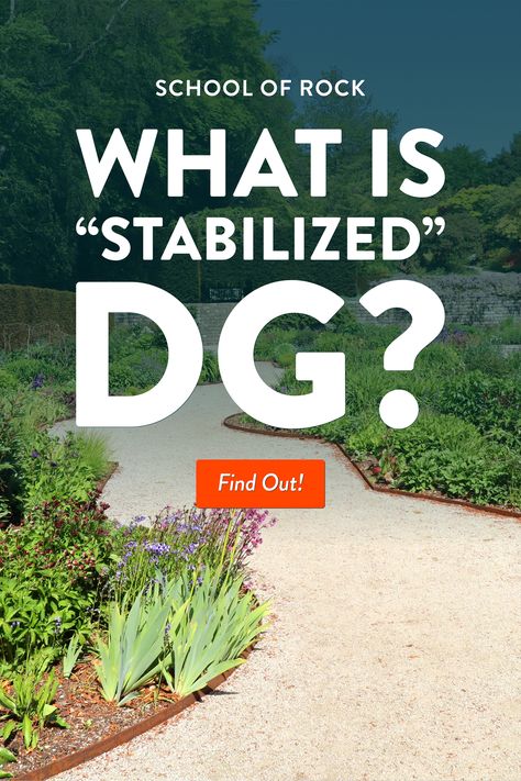 Stabilized decomposed granite pathway in garden with "What is "Stabilized" DG? written over it Dg Pathway Walkways, Dg Landscaping Decomposed Granite Patio, Decomposed Granite Landscaping Ideas, Decomposed Granite Pathway, Dg Landscaping Front Yards, Dg Landscaping Backyards, Decomposed Granite Landscaping Backyard, Crushed Granite Landscape, Decomposed Granite Walkway