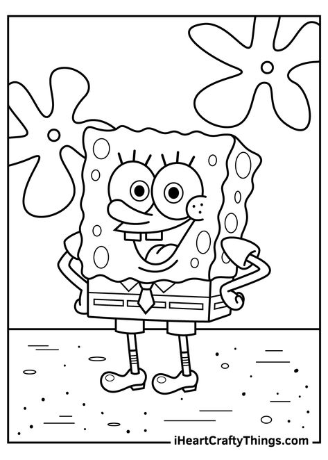 Spongebob Coloring Pages, Mindfulness Worksheets, Spongebob Coloring, Printable Colouring Pages, Spring Coloring Pages, Summer Coloring Pages, Easy Coloring Pages, Cartoon Coloring Pages, Disney Coloring Pages