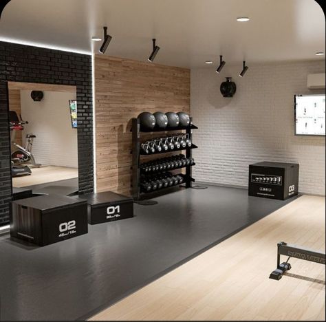 Garage Storage Diy, Diy Garage Cabinets, Organization Garage, Home Gym Basement, Dream Home Gym, Gym Design Interior, House Gym, Home Gym Garage, Workout Room Home