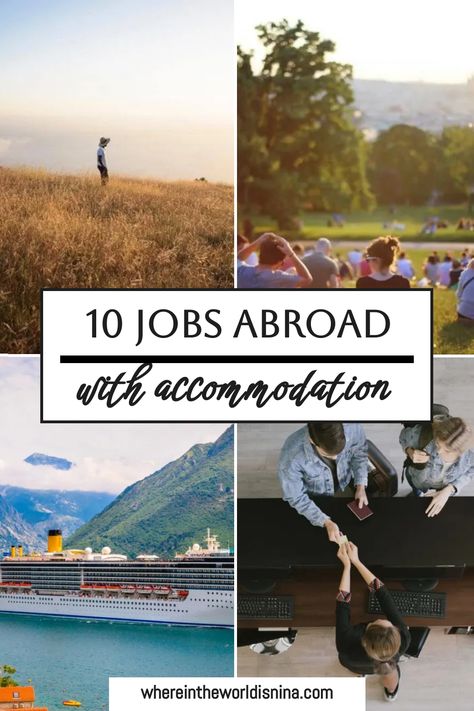 Dreaming of working abroad? Discover jobs that come with built-in accommodations. Whether it's a bustling city or a serene beach town, your new job and home are waiting for you. Pack your bags and dive into the experience! Work Abroad Jobs, Jobs Abroad, Manifesting Board, Working Abroad, Work Overseas, Assignment Planner, Live Abroad, International Jobs, Teaching English Abroad