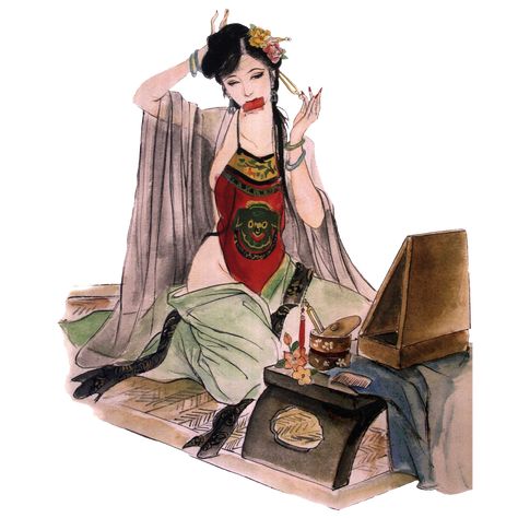 CHINESE LADY LINGERIE IN ANCIENT CHINA (2) —Various Shapes on Little Pieces – Interact China Ancient Chinese Characters, Chinese Lady, Chinese Buddhism, Chinese Aesthetic, China Clothes, Chinese Ancient, China Art, Female Body, Ancient China