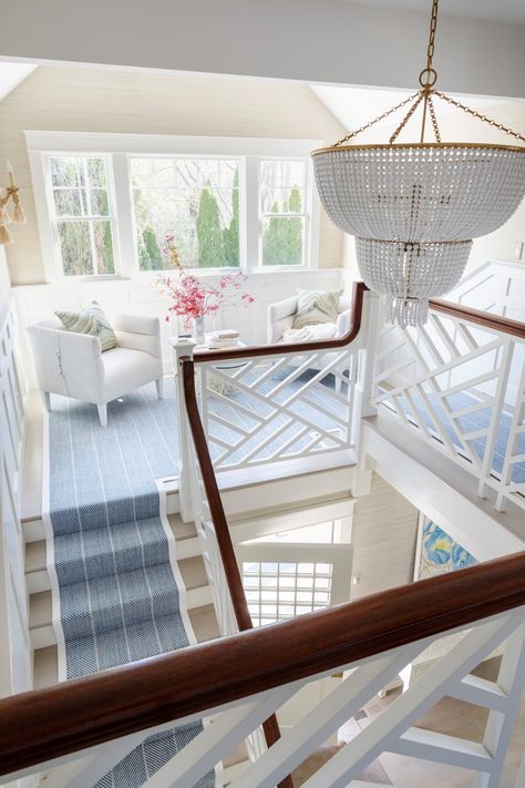 A Beach House Tour - Playful Cozy Corners Victorian Coastal Home, Low Country Interior Design, Beach House Stairs, Low Country Home, Beach House Tour, Shore House, Cape House, Bay House, Beach House Interior