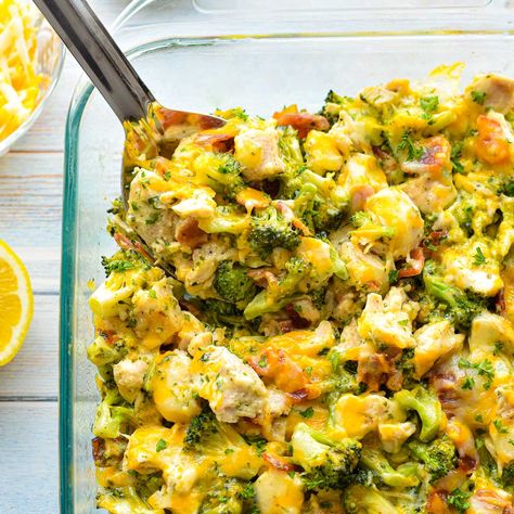 This Low Carb Chicken Bacon Ranch Casserole is loaded with tender chicken, crispy bacon, and broccoli in creamy ranch for a comforting dinner. Paleo Chicken Bacon Ranch Casserole, Low Carb Chicken Bacon Ranch Casserole, Chicken Bacon Broccoli Casserole, Low Fodmap Keto, Low Carb Chicken Bacon Ranch, Chicken Brocoli, Bacon And Broccoli, Bacon Ranch Casserole, Fodmap Recipes Dinner