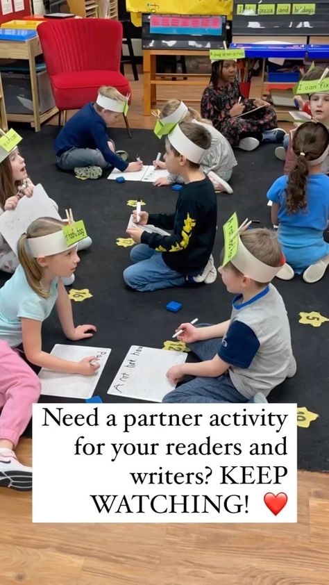 Do you use partners or #peer coaching for #reading & #writing? Here is how I used this great resource from @snippetsbysarah 💗 So many… | Instagram Ks1 Reading Activities, Reading Hands On Activities, Year 2 Ideas Teaching, After School Literacy Activities, Interactive Kindergarten Activities, Literacy Week Activities Elementary, Read The Room Activities, Gross Motor Literacy Activities, Random Selection Of Students