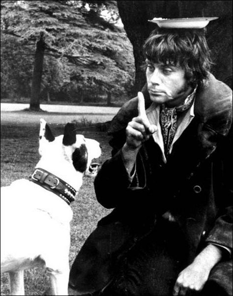 Bill Sikes (Oliver Reed) & Bullseye. Oliver! (1968) Oliver 1968, Bill Sykes, Childhood Crushes, Modern Fireplaces, Oliver Reed, Famous Dogs, Oliver Twist, Living Art, English Bull Terriers