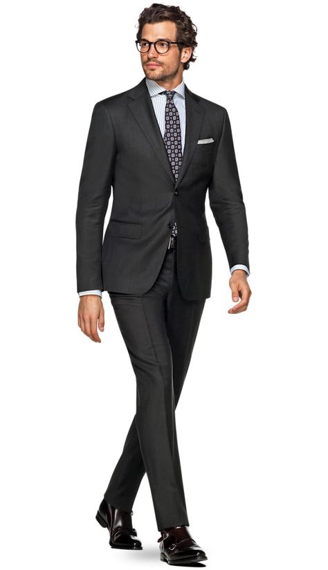 Charcoal Suit Combinations, Grey Outfits Men, Dark Grey Suit Men, Charcoal Grey Suit Men, Grey Suit Combinations, Dark Grey Plain, Dark Grey Suit, Grey Outfits, Plain Suit