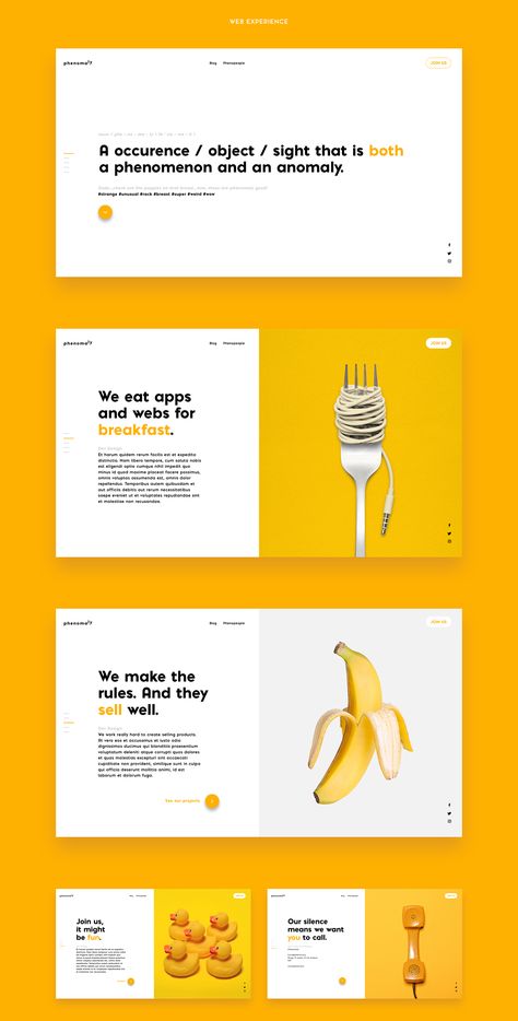 Phenomaly | brand & web design on Behance Hubspot Website Design, Clean Corporate Website Design, Brand Ppt Design, Branding Ideas Inspiration, Bright Branding, Design De Configuration, Layout Portfolio, Diy Website Design, Behance Illustration