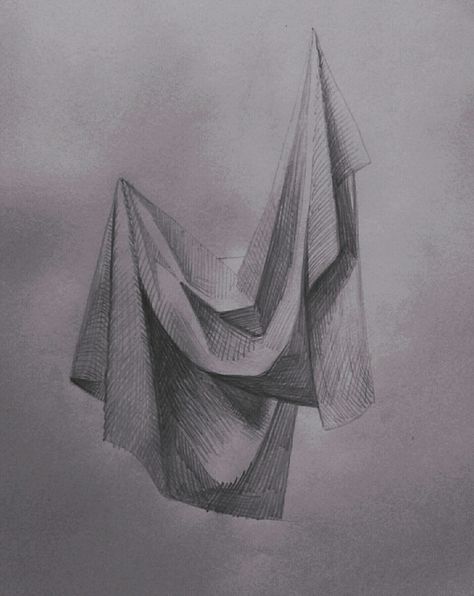 Drapery Still Life, Drapery Drawing, College Help, Still Life Sketch, Figure Drawing Tutorial, 3d Pencil Drawings, Bond Paper Design, Nurse Art, Realistic Pencil Drawings