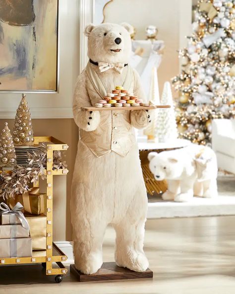 HFXFQ Ditz Designs By The Hen House Seasons Splendor Polar Bear Butler Winter Wonderland Christmas Party, Winter Wonderland Decorations, Polar Bear Christmas, Hen House, Artificial Flowers Wedding, Winter Wonderland Christmas, Bear Christmas, Christmas Accessories, Nutcracker Christmas