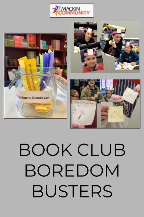 Book Clubs For Middle School Students, Book Club Projects, Elementary Book Club Activities, Activities For Book Clubs, Book Club For Elementary Students, Book Club Middle School, Middle School Book Club Activities, Book Club Questions For Kids, School Book Club Ideas