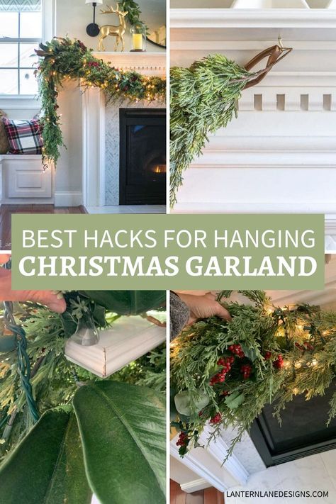 Garland On Chandelier, Hanging Christmas Garland, Garland On Mantle, Outdoor Christmas Garland, Window Garland, Christmas Ceiling Decorations, Christmas Garland Mantle, Outdoor Garland, Mantle Garland