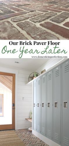 Brick Floors Mudroom, Brick Tile Floor, Home Renovation Loan, Mudroom Flooring, Brick Floor, Architecture Renovation, Mudroom Laundry, Laundry Room Flooring, Mudroom Laundry Room