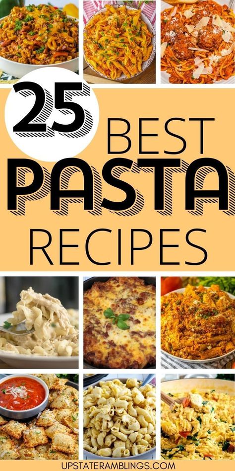 25 Best Pasta Recipes Quick Easy Pasta Dinner, Recipes With Shells Pasta, The Best Pasta Dishes, Bowtie Pasta Dinner Recipes, Good Sides For Pasta Dinners, Limited Ingredient Pasta Recipes, Easy Pasta Bar Ideas, Leftover Elbow Macaroni Recipes, Pasta Meals For Two